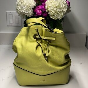 Kate Spade Lime Green Leather Shoulder Bag